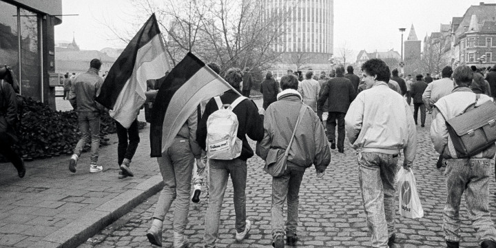 Kundgebung am 15.01.1989, Fotograf Guntard Linde