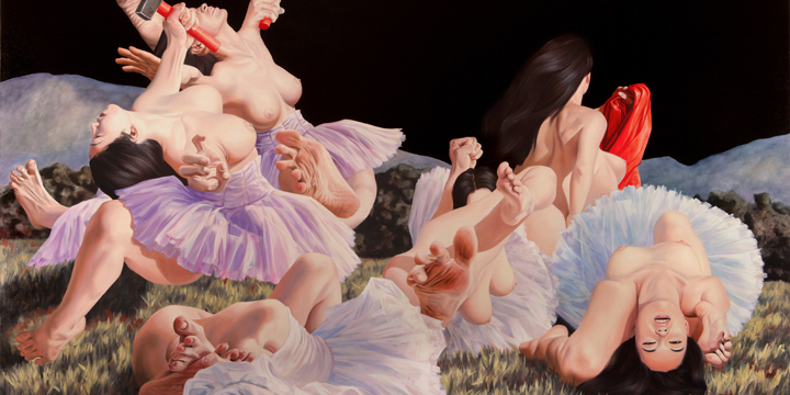 Ballet School, 2011, Öl auf Leinwand, © Nguyen Xuan Huy, courtesy Galerie Rothamel, Erfurt/Frankfurt