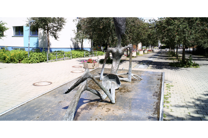 Lebensader für den Stadtteil. Die Wasserachse in Winzerla. Foto: Frank Müller